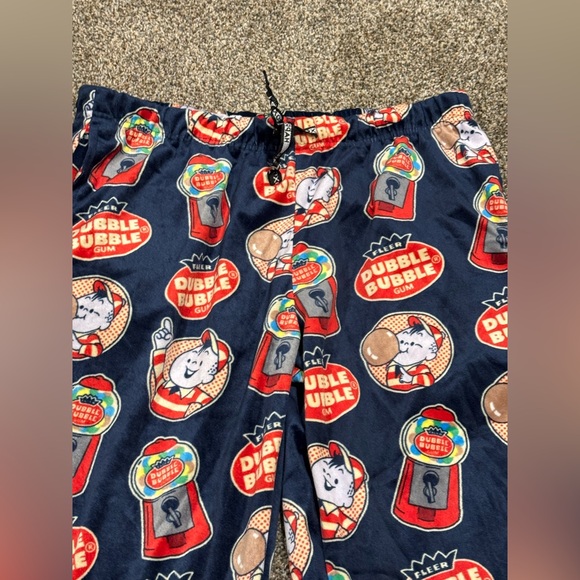 Double Bubble Gum Logo Men soft velvety feel pajama pants size XL - Picture 3 of 5